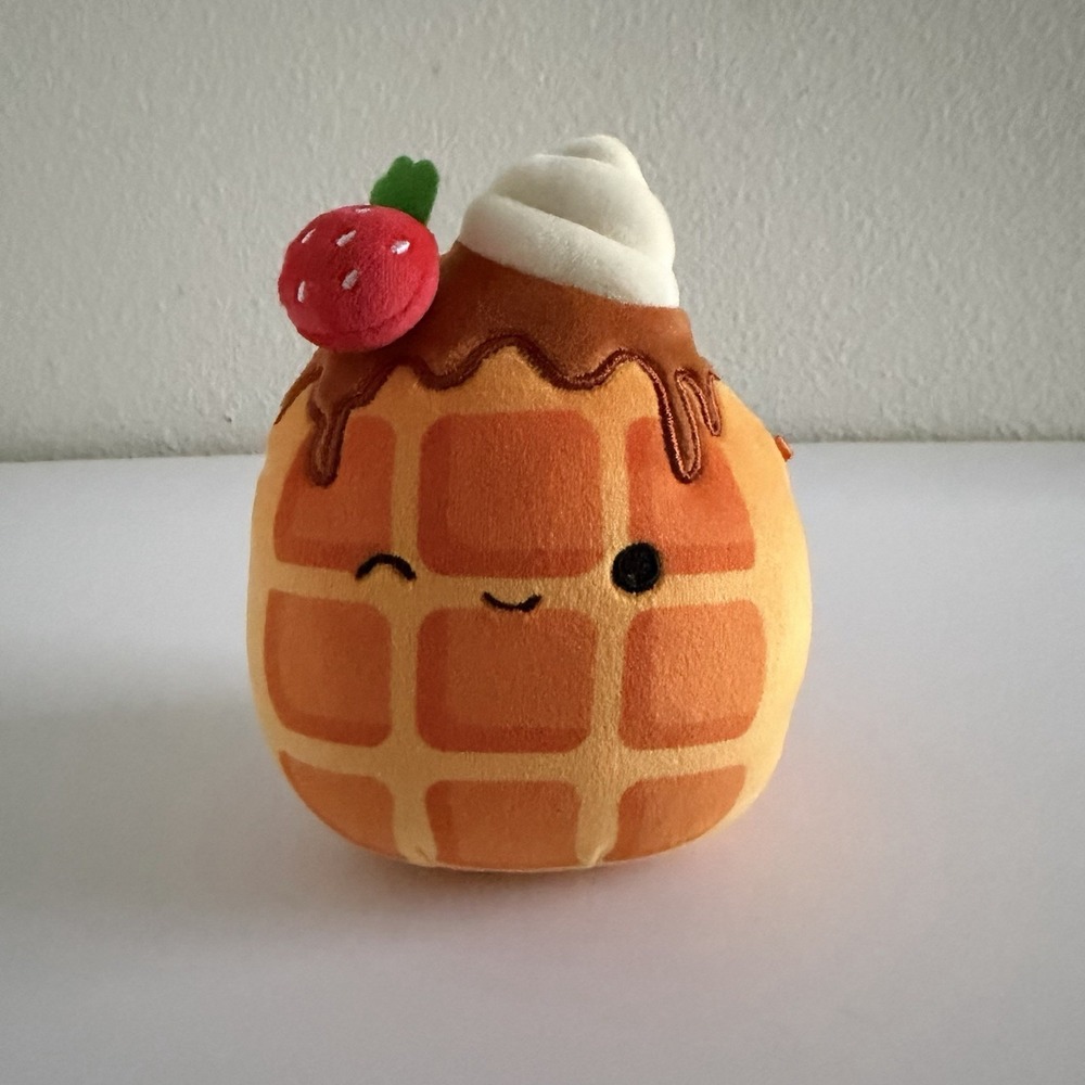 Squishmallows Kellytoy Weaver the Waffle 5" Stuffed‎ Plush Toy Breakfast